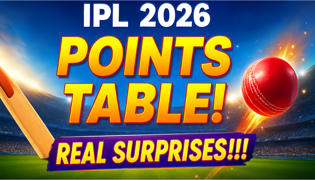 IPL 2026 points table